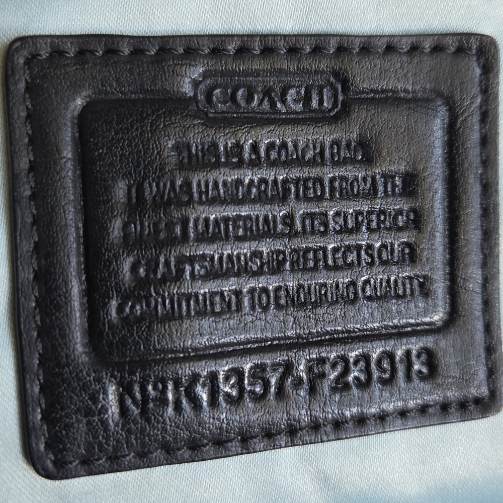 Coach Black and Gray Signature Medium Crossbody Bag - Picture 8 of 10